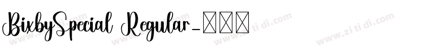 BixbySpecial Regular字体转换